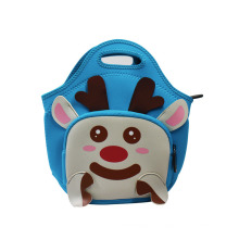 Cute Children Neoprene Lunch Bags School Lunch Cooler Tote 3D Cartoon Food Bag for Kids